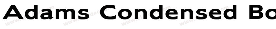 Adams Condensed Bold Italic字体转换